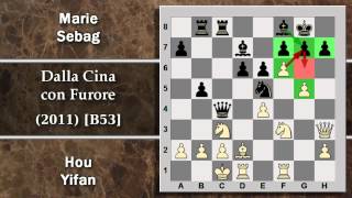 Partite Commentate di Scacchi 80  Hou Yifan vs Marie Sebag  Dalla Cina con Furore  2011 B53 [upl. by Marice141]