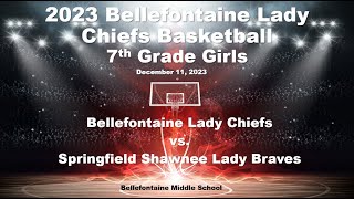 2023 Bellefontaine 8th Grade Lady Chiefs Basketball vs Springfield Shawnee Lady Braves [upl. by Coffin871]