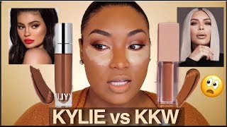 KIM K VS KYLIE CONCEALER  IRISBEILIN [upl. by Ahsirahc]