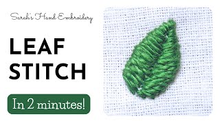 How to do Leaf Stitch [upl. by Dorine]