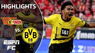 Union Berlin vs Borussia Dortmund  Bundesliga Highlights  ESPN FC [upl. by Hach525]