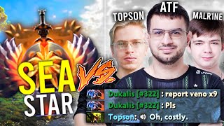 SEA Best Mid Laner vs ATF MALR1NE amp TOPSON TRIO  13157 Avg MMR Game [upl. by Carlen]