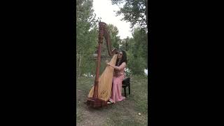 A Thousand Years wedding song on harp arranged by Kristie Smith [upl. by Enram]