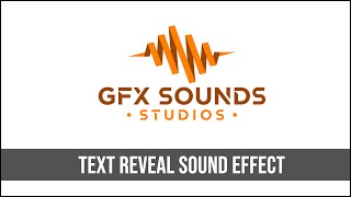 Text Reveal Sound Effect [upl. by Carole753]