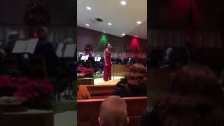 Isabella Milano singing at Christmas with the Salvation Army [upl. by Ayahs]