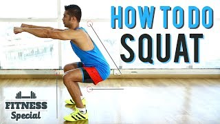 How To Do Perfect SQUAT  FITNESS SPECIAL  SQUATS For Beginners  WORKOUT VIDEO [upl. by Far]