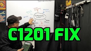 C1201 CODE FIX AND CAUSES ENGINE CONTROL SYSTEM MALFUNCTION [upl. by Rotow]