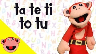 Sílabas ta te ti to tu  El Mono Silabo  Videos Infantiles  Educación para Niños en Español [upl. by O'Kelly]