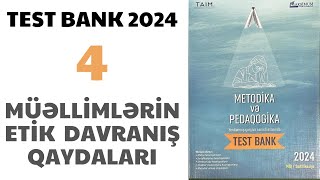 KURİKULUM TEST BANK 2024 Etik Davranış Qaydaları Təlimçi Coşqun Namazov 0503341264 [upl. by Rengia908]