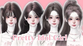 🩰 Zepeto Face Tutorial Pretty Idol Girl  Oplas Zepeto  Zepeto Girl Face Tutorial 🦢 [upl. by Nivalc]