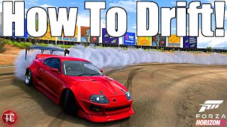 HOW TO DRIFT IN FORZA HORIZON 5 Basic Guide NO TUNING NECESSARY [upl. by Ecirum]