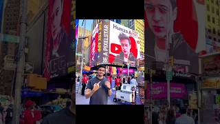 Humza Amin📸🔥 humzaamin nyc timessquare viral foryou [upl. by Naujik237]