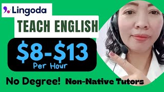 LINGODA REVIEWTEACH FROM HOME JOBS💵💰8  13 PER HRHIRES NO DEGREENONNATIVE TUTORS [upl. by Leventhal964]