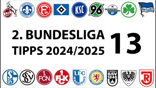 Bundesligatipps 2Liga  13Spieltag  Saison 20242025 [upl. by Carder]