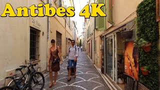 Antibes France Walking tour 4K [upl. by Radley]