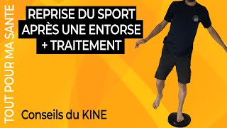 Entorse de cheville  reprise du sport et traitement conseillé [upl. by Nyrrad888]