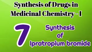 7 Synthesis of Ipratropium bromide  Medicinal Chemistry I  B Pharm IV Semester [upl. by Enyamrahs]