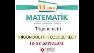 Sonuç Yayınları 11Sınıf Matematik Kitabı Trigonometri Konusu 1822 Sayfaları [upl. by Ever724]