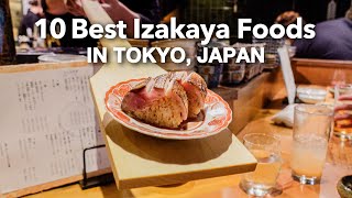 BEST10 ULTIMATE JAPANESE IZAKAYA FOOD TOUR IN TOKYO JAPAN 2024 [upl. by Analat]