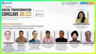 DTChyderabad  Evolution to Revolution AI and Other Emerging Technologies for Better Governance [upl. by Ahselyt293]