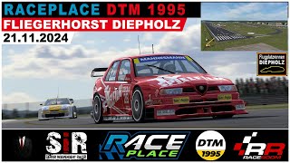 RaceRoom  RacePlace DTM 95 Fliegerhorst Diepholz 21112024 [upl. by Lilla430]