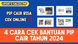 4 CARA CEK BANTUAN PIP CAIR TAHUN 2024  Cara Cek PIP Cair [upl. by Riplex576]