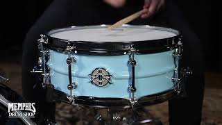 Dunnett Classic 14x55 Model 2N Aluminum Snare Drum  Heisenberg Blue [upl. by Cristiona514]