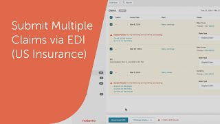 Submit Multiple Claims via EDI US Insurance [upl. by Navad]