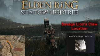 Elden Ring DLC Ash of War Savage Lions Claw Location [upl. by Mines]