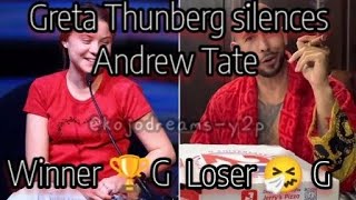 The Great Debate Thunberg vs Tate [upl. by Yelsnya778]