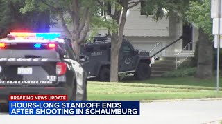 Schaumburg standoff ends with alleged shooter in custody [upl. by Fillian748]