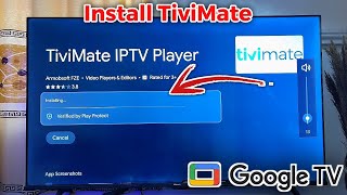 How to Install TiviMate IPTV Player on Google TV [upl. by Eimmij]