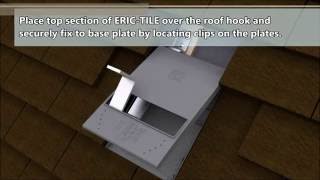 Solar Slate Plate ERICTILE roof hook  bracket for plain  rosemary tiled roofs [upl. by Durwyn]