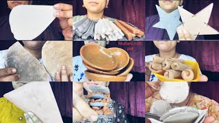 Entertainment vlogs Slatepencils unshaped bars Shale stone with paste crunch Compilation [upl. by Codding]