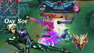 Naniac Gusion only one Sot 💯 Gusion Psycho mobile legends bang bang 🔥 [upl. by Htnicayh920]