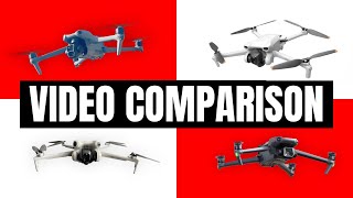 DJI Drone VIDEO Showdown DJI Mini 4 Pro vs Air 3 vs Mavic 3 Classic vs Mini 3 Footage Comparison [upl. by Aihsatal]