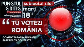 PUNCTUL CRITIC TU VOTEZI ROMÂNIA  Ediția din 29 octombrie 2024 TVR1 [upl. by Meill]