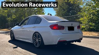 BMW 340i with M Performance Exhaust and Evolution Racewerks Downpipe [upl. by Ihtak]