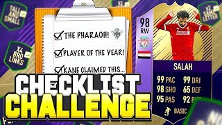 98 POTY SALAH  FIFA 18 Checklist Challenge 📋 [upl. by Aisaim]