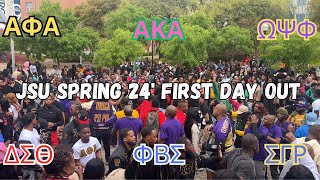 Spring 2024 First Day Out  Jackson State Universitys Greek Life [upl. by Ahsahtan]