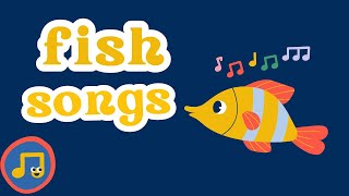 Fish Songs for Kids Bubble Pop Fish Alive Im A Little Fishy and more Toddler Learning Video [upl. by Attikram]