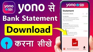 Yono SBI se Statement kaise nikale How to Download Bank Statement from Yono sbi SBI bank Statement [upl. by Carter284]