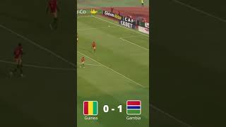 Africa Cup of Nations AFCON 2022  Guinea vs Gambia  0  1  CAF  shorts sports [upl. by Cain791]