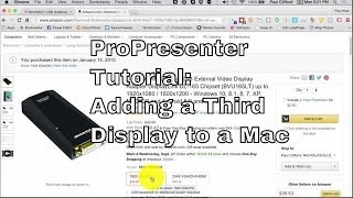 ProPresenter Tutorial Adding a third monitor to your Mac [upl. by Meehyr]