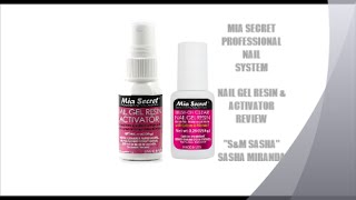 ☆Mia Secret Professional Nail System Nail Gel Resin amp Activator Review☆ [upl. by Nannette]