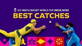 All the best catches from Cricket World Cup 2023 😱 [upl. by Oinotnaesoj]