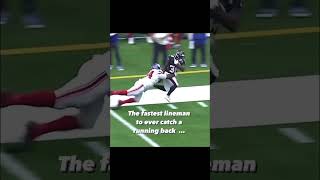 The fastest lineman to ever catch a running back [upl. by Naujat129]