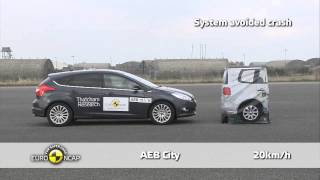 Ford Focus  Autonomous Emergency Braking AEB Test Euro NCAP [upl. by Aieki]