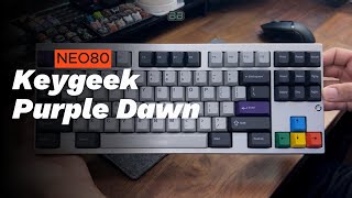 Neo80 with Keygeek Purple Dawn switches [upl. by Bekki]