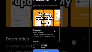 Samsung Updates My Files galaxystore [upl. by Nazarius811]